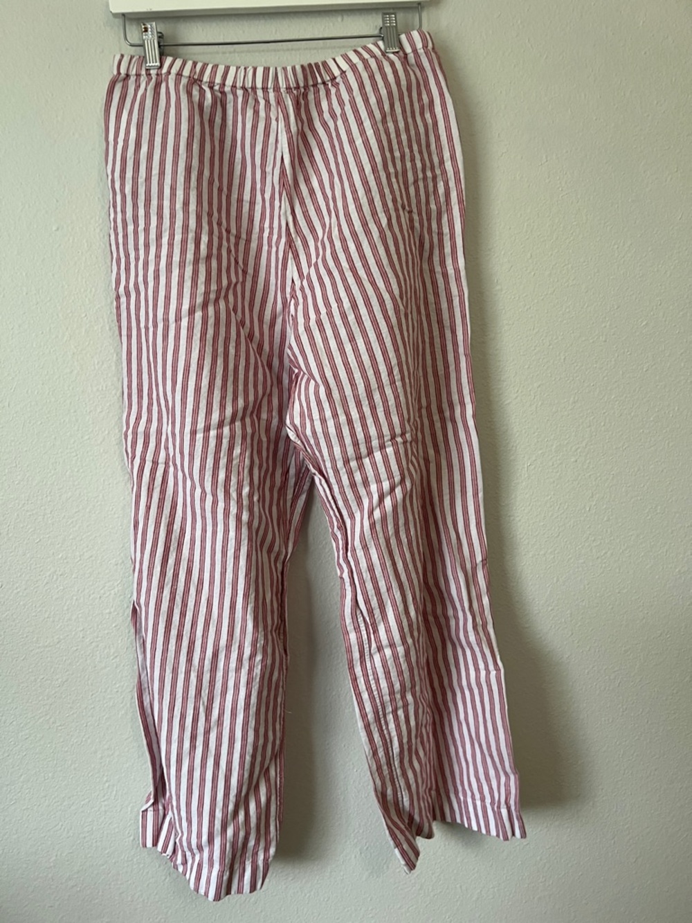 J.Crew Long-sleeve pajama pant set in striped linen-cotton blend - Picture 5 of 6